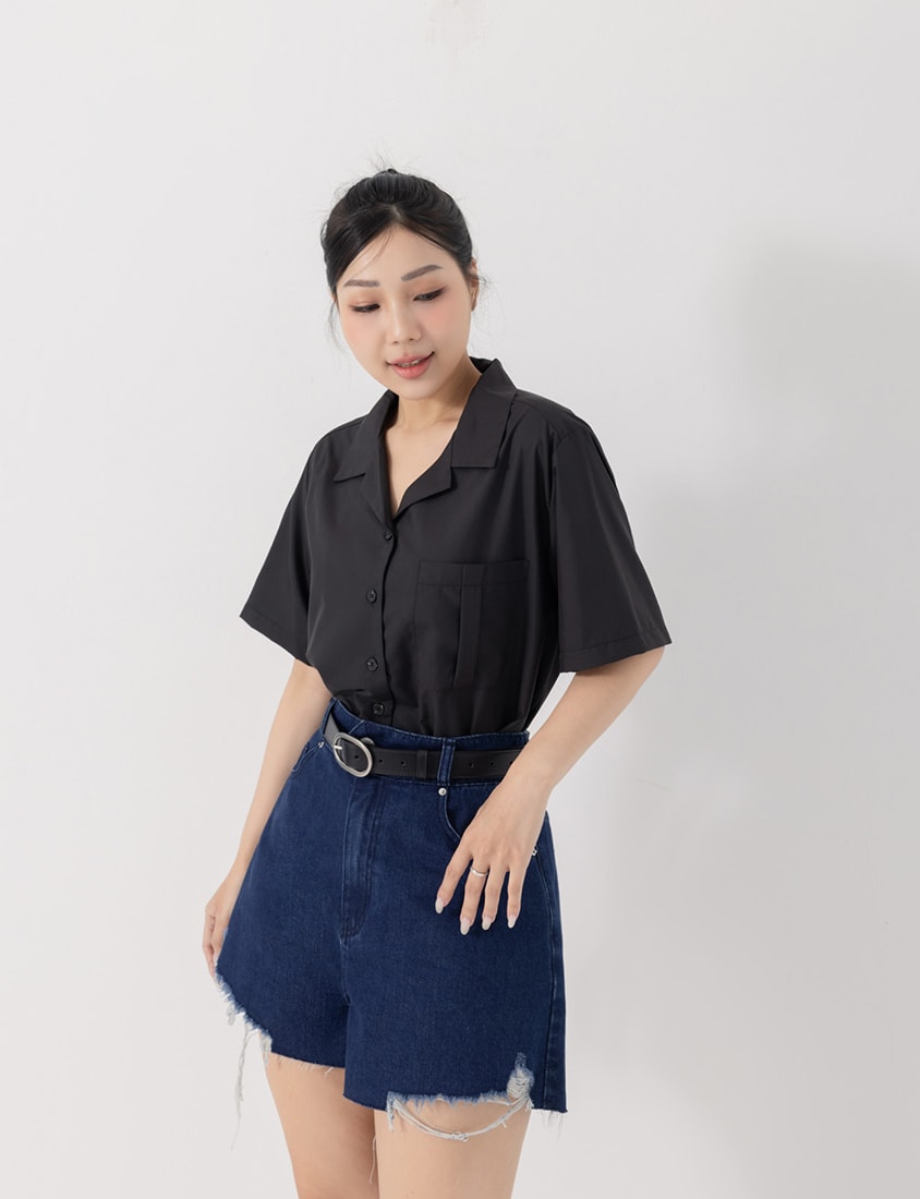 Instant Cooling Cuban Collar Oversized Sun Protection Plus Size Shirt