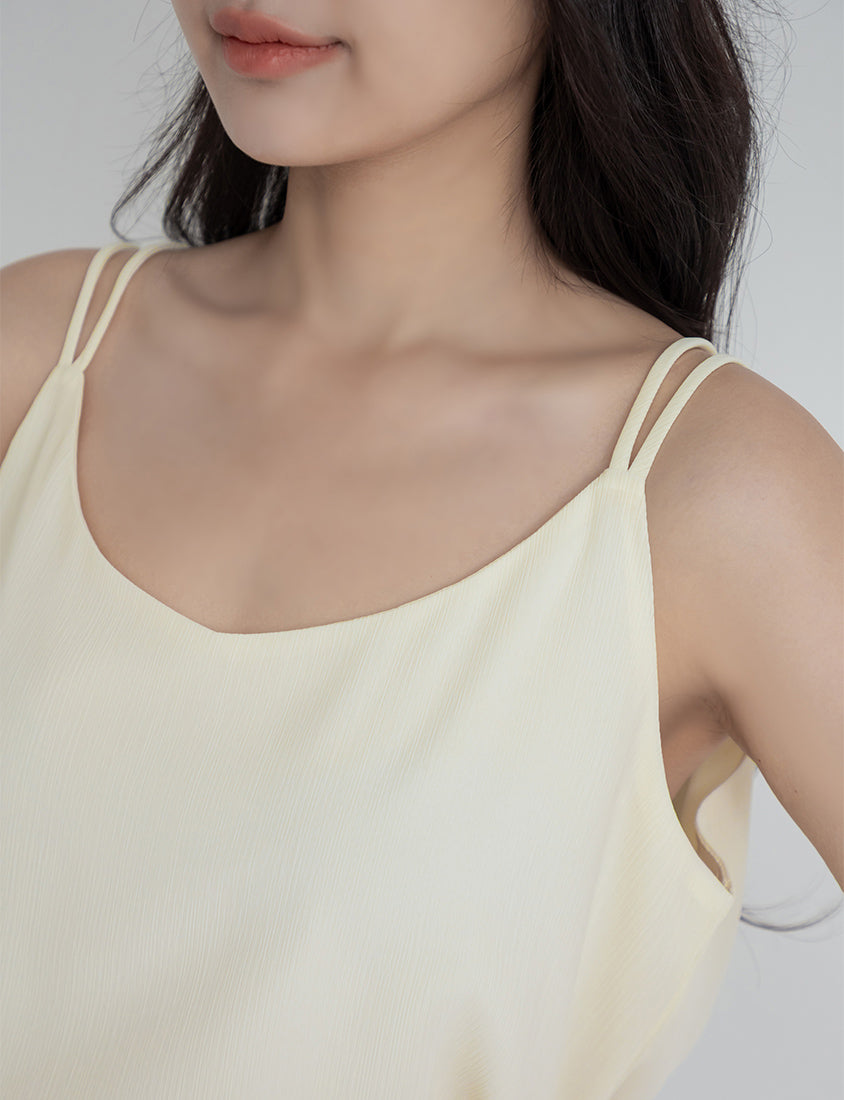 MISS. 2-Way Crinkle Chiffon Plus Size Tank Top