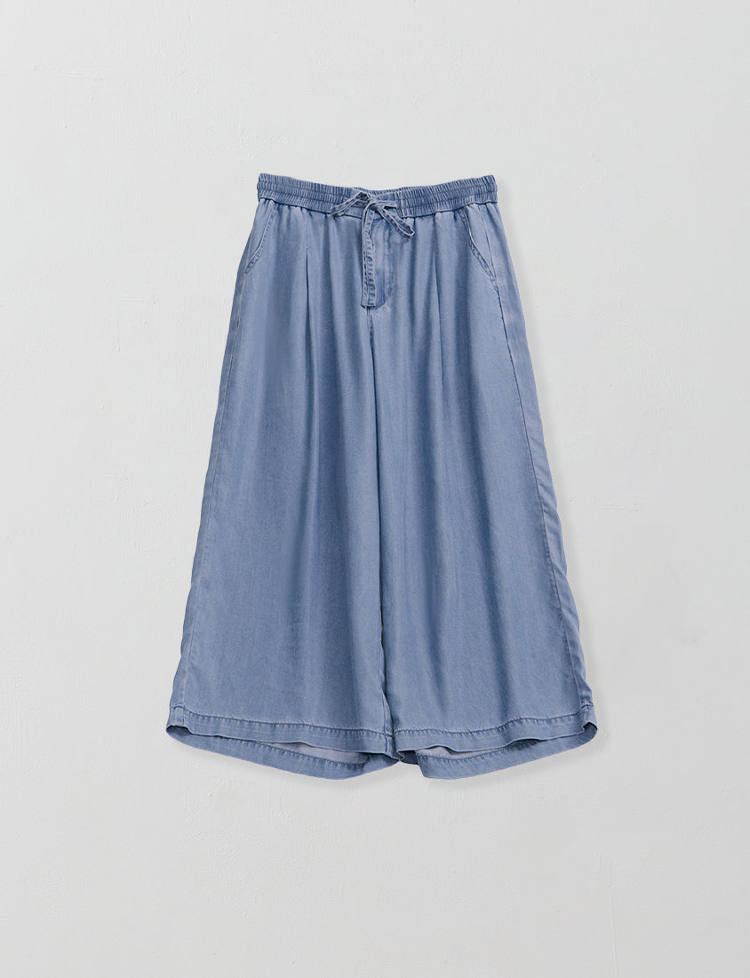 Cooling Lyocell Denim Plus Size Drawstring Pants