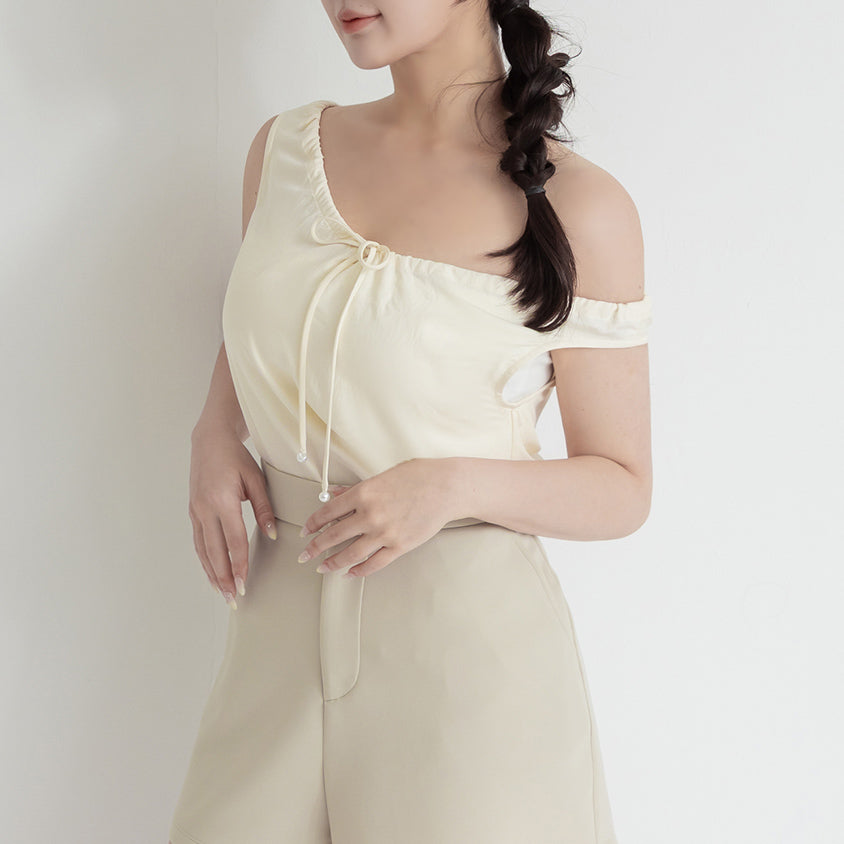 Cooling Drawstring Sleeveless Plus Size Top