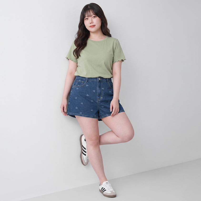 (Crew Neck) Zero Sweat Mark Cooling Plus Size Tee