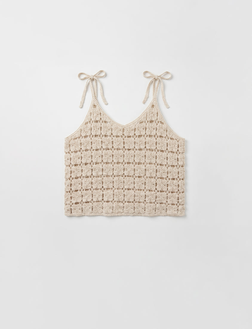 Japanese-Inspired Crochet Grid Plus Size Vest