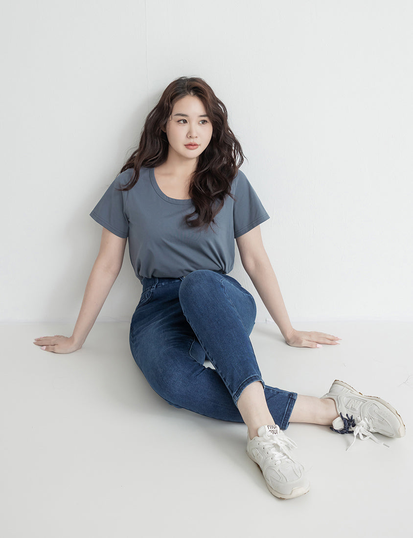 Push-Up High Waist Tummy-Control Plus Size Jeans