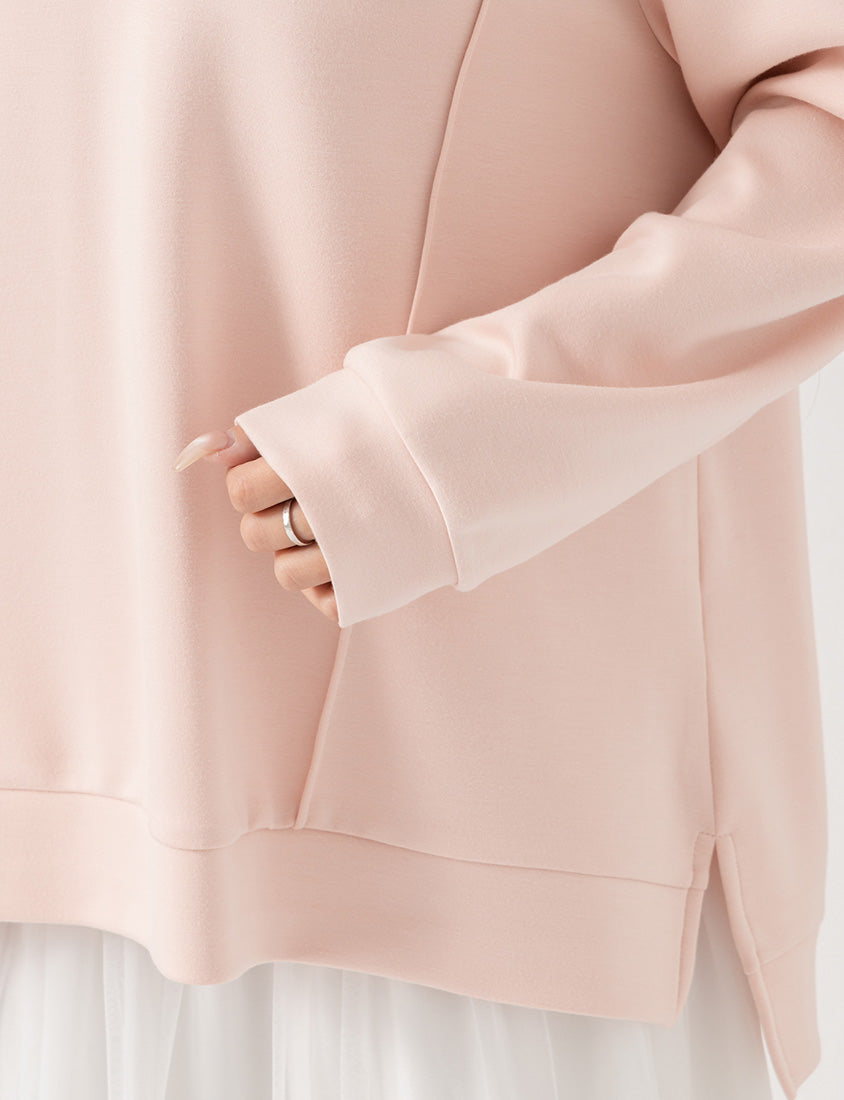 Pear-Shaped Friendly! Perfect Fit Seamed Yogurt Touch Plus Size Sweater