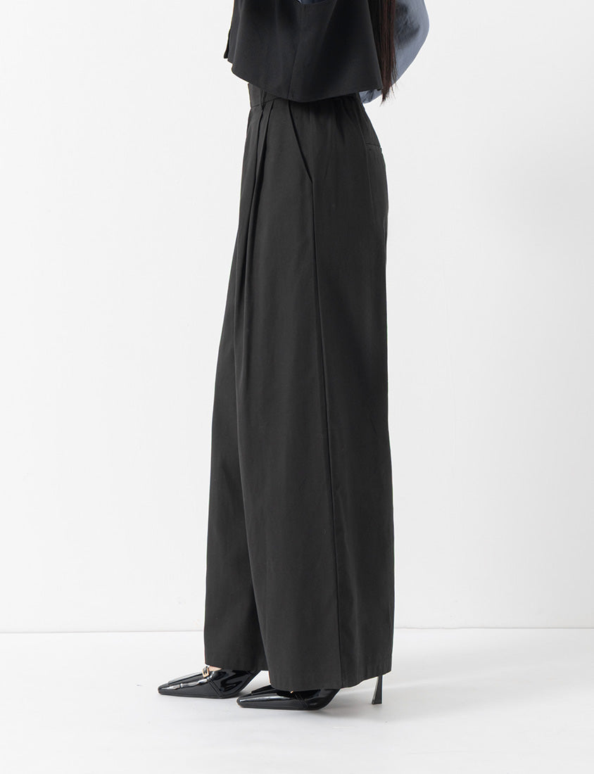 MISS. Tailored Pleated Lyocell Suit Plus Size Trousers
