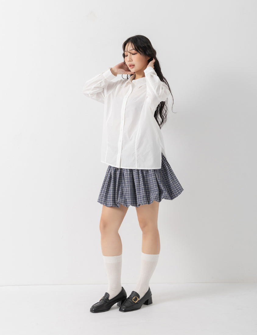 Pear-Shaped Friendly! Perfect Fit Seamed Versatile Plus Size Shirt