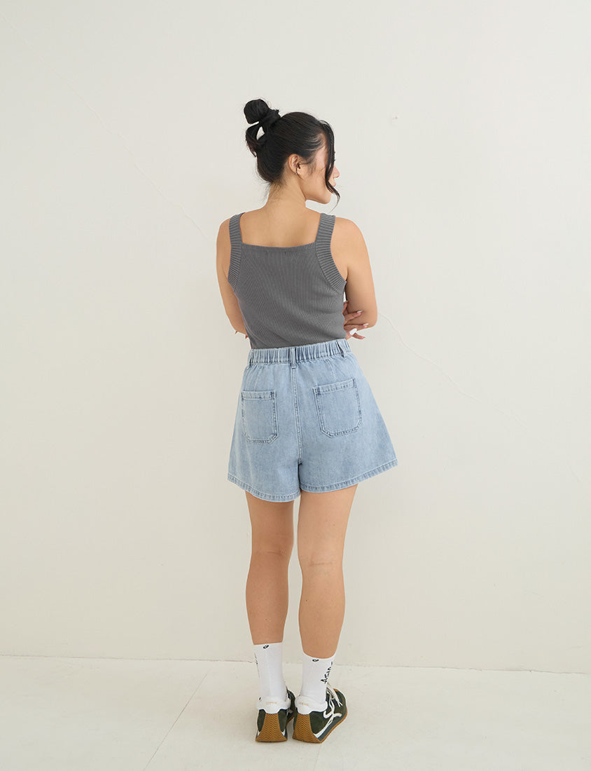 Zero Armpit Bulges Slimming Square Neck Knit Plus Size Tank Top