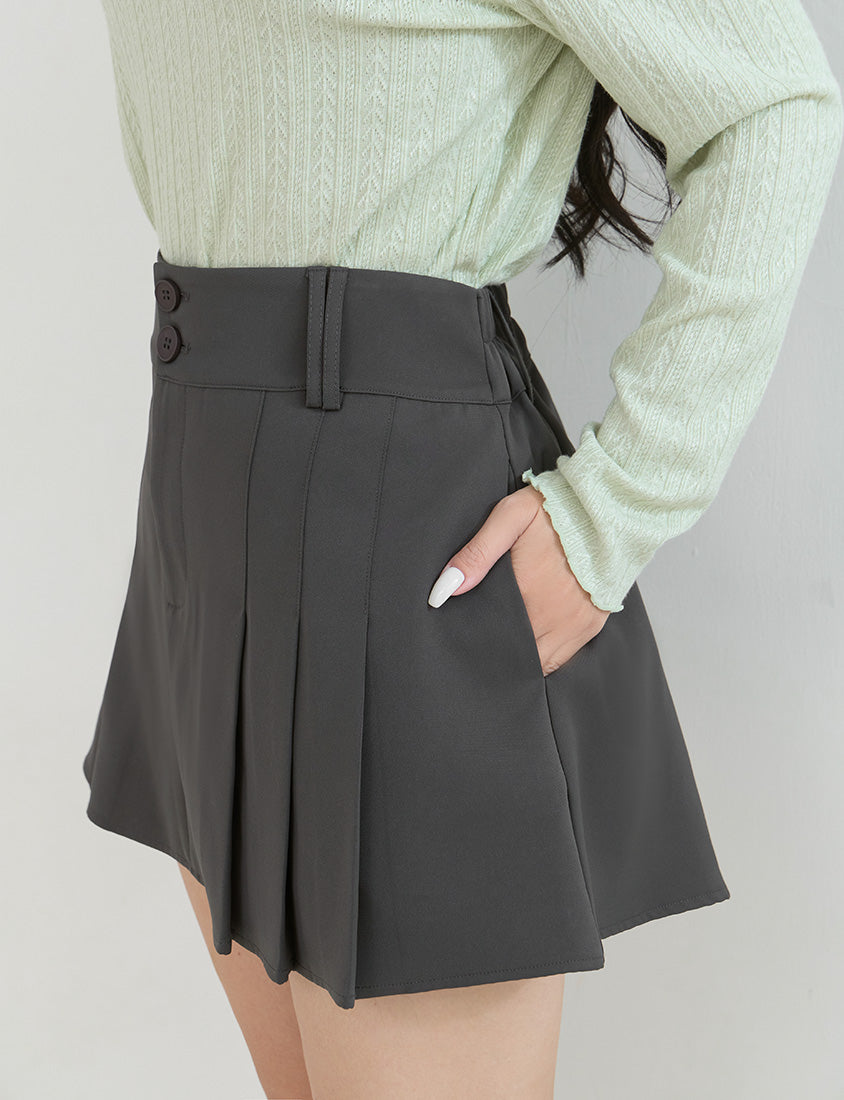 Soft Cable Knit Ribbed Rolled Edges Long Sleeve Plus Size Top