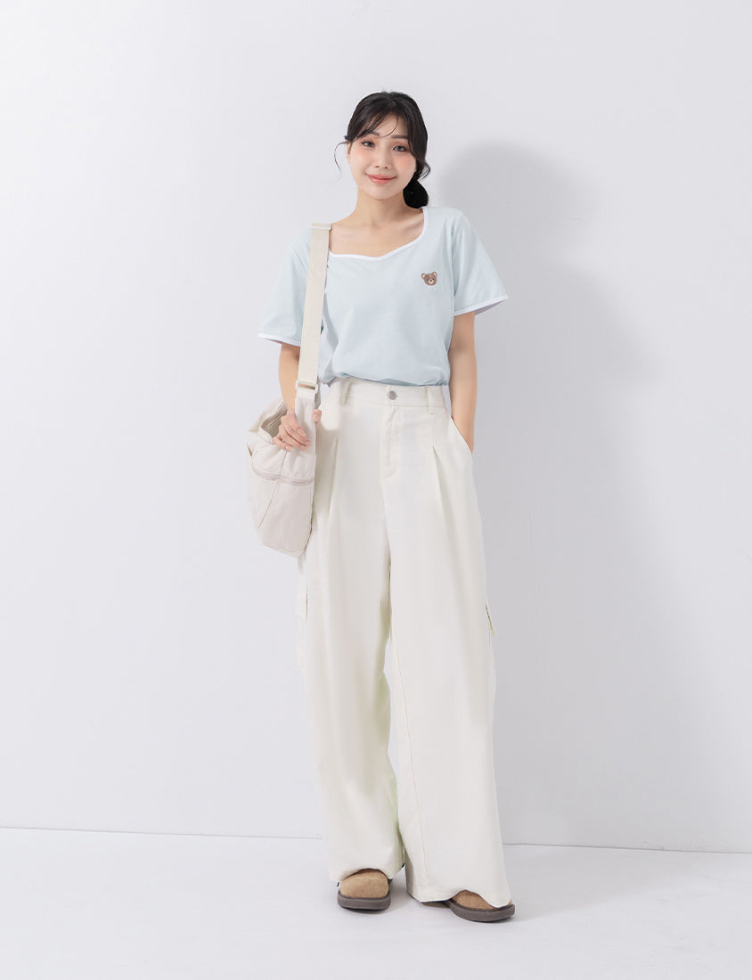 Instant Cooling Sorona Teddy Embroidered Plus Size Tee