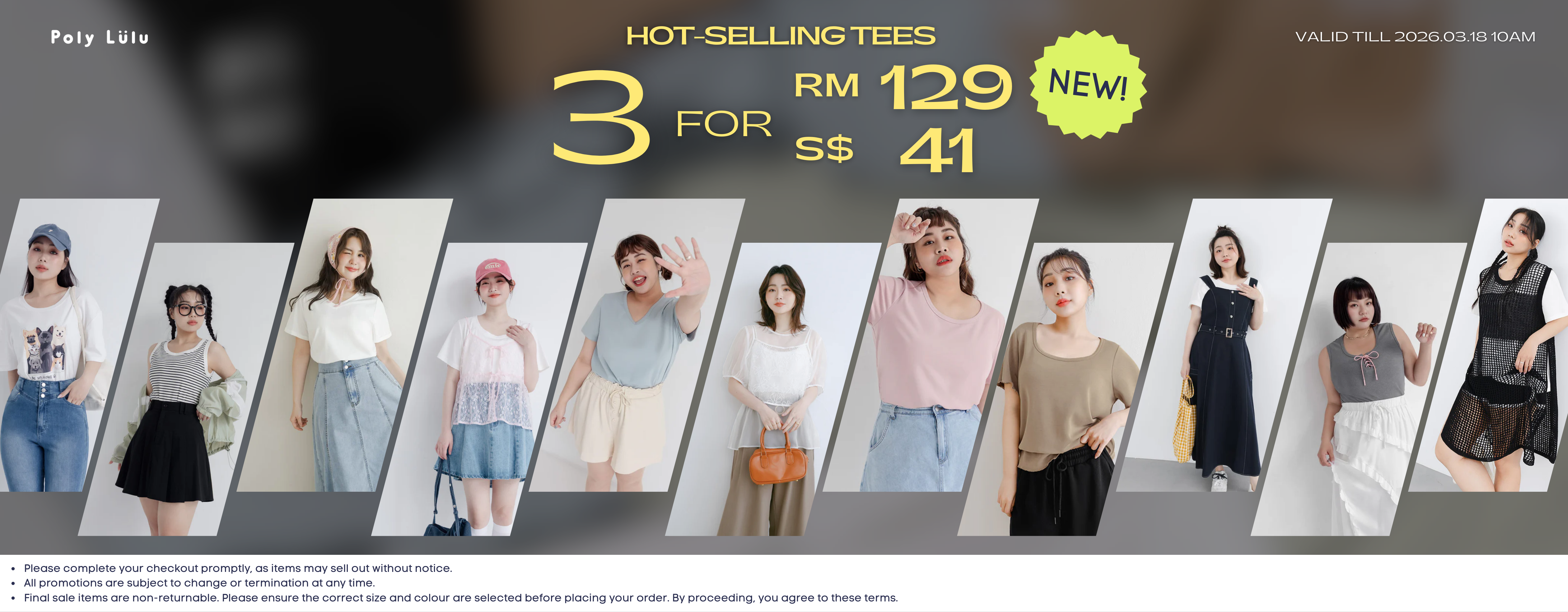 Hot-Selling Tees : 3 for RM129