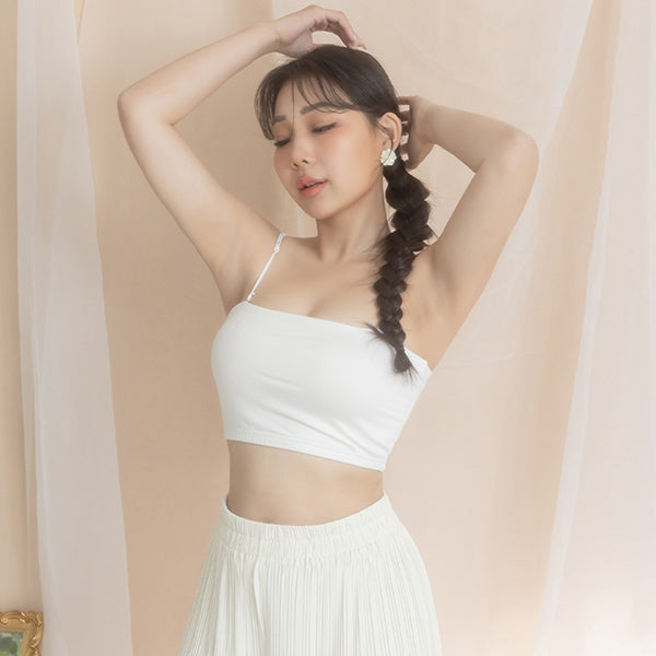Cooling Skin-Friendly Cropped Bandeau Plus Size Bra Top
