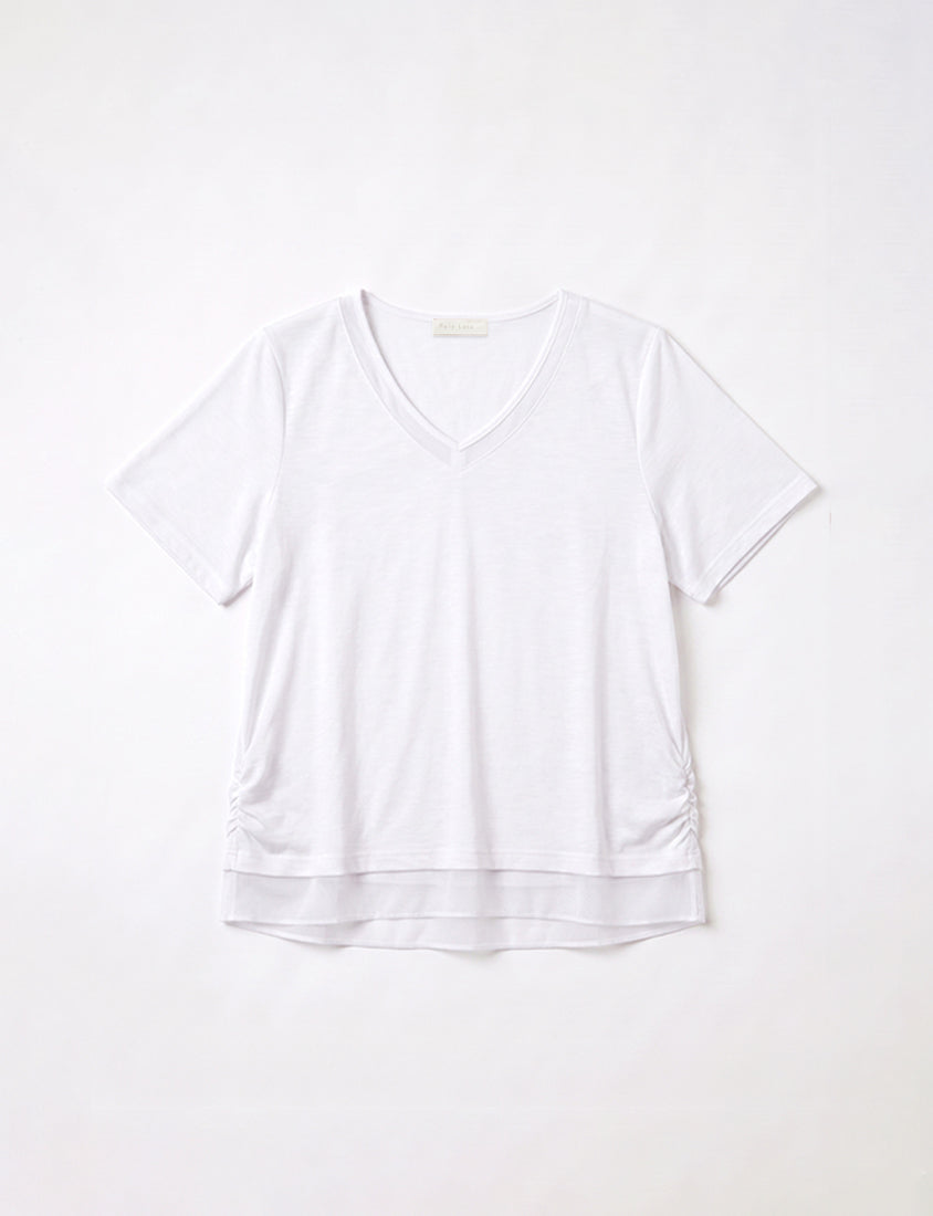 Silky Cool Sorona Mesh Panel Plus Size Tee