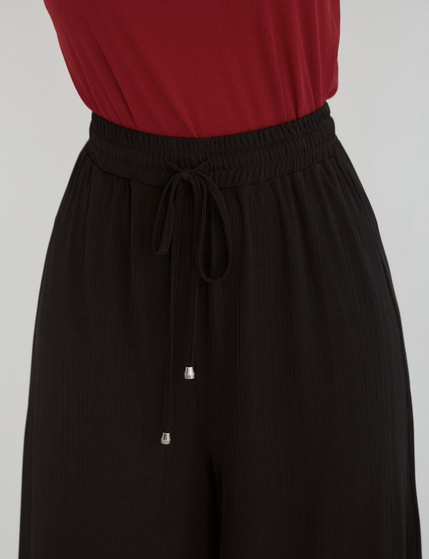 Instant Icy Cooling Slimming Ribbed Plus Size Wide Leg Pants