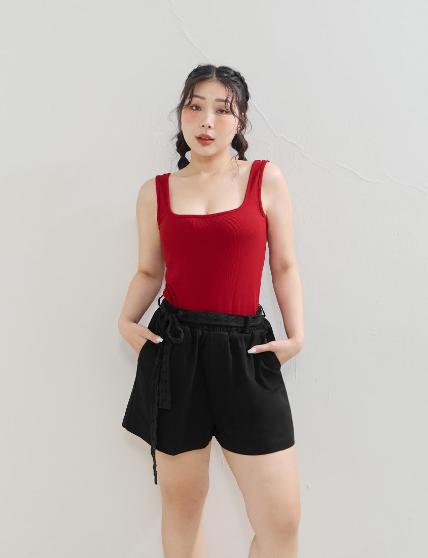 MUA! Sexy Open-Back Square Neck Plus Size Tank Top