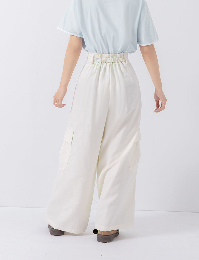 Cooling Lyocell Twill Cargo Plus Size Pants