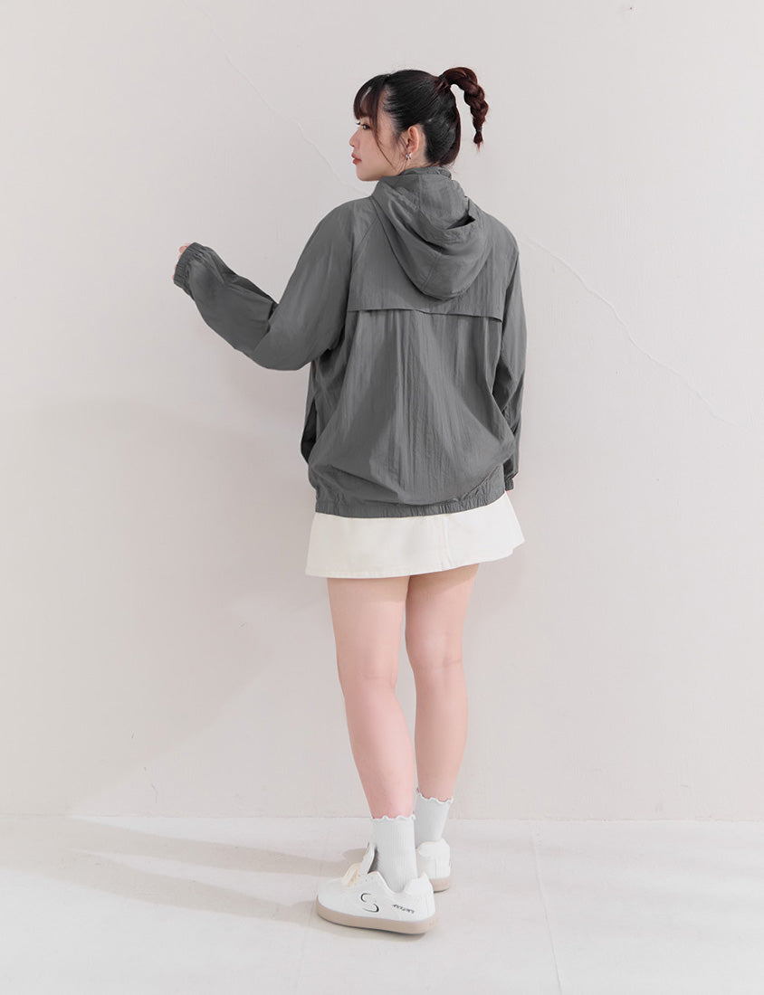 Instant Cooling UV-Protection Oversized Hooded Plus Size Jacket