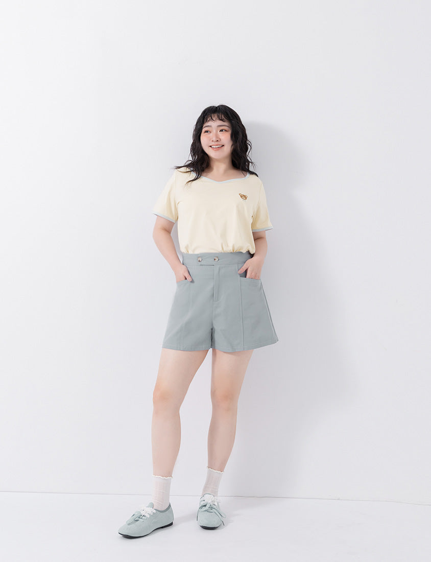 Instant Cooling Sorona Teddy Embroidered Plus Size Tee