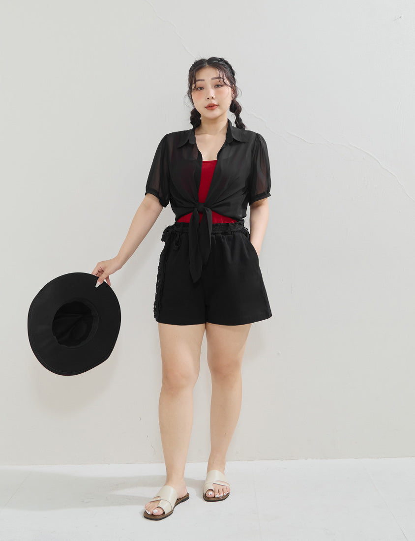 MUA! Sexy Open-Back Square Neck Plus Size Tank Top