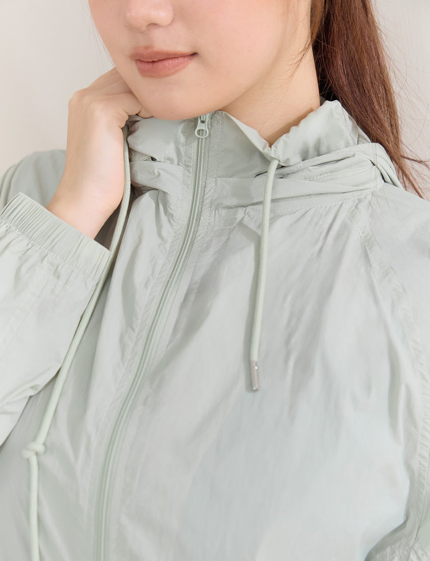 Instant Cooling UV-Protection Oversized Hooded Plus Size Jacket