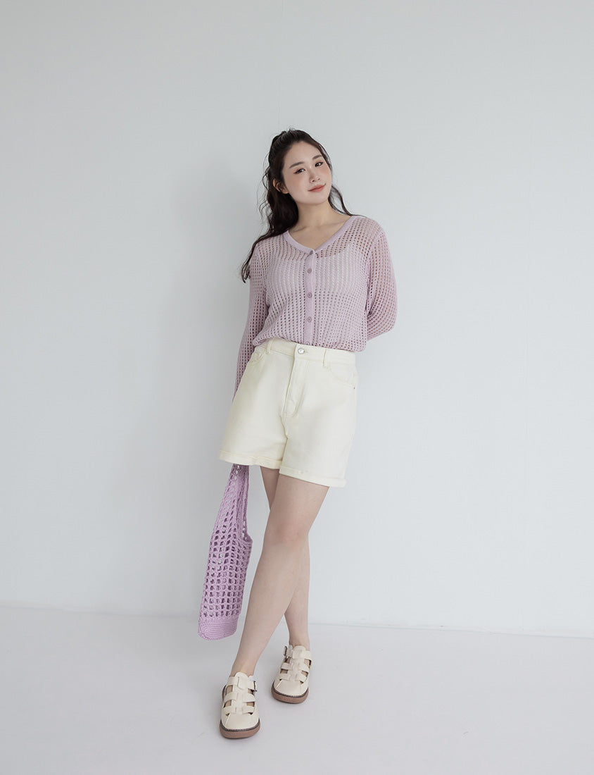 Classic Stretch Twill Cuffed Plus Size Shorts