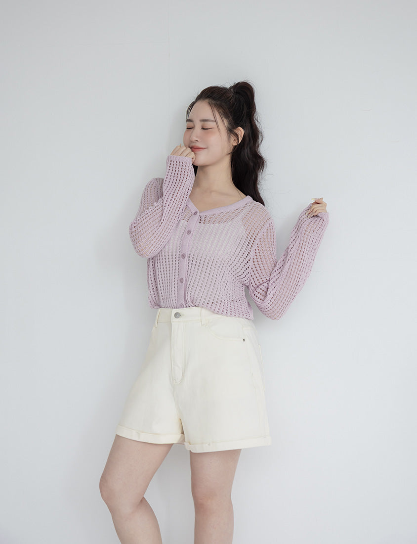 Classic Stretch Twill Cuffed Plus Size Shorts