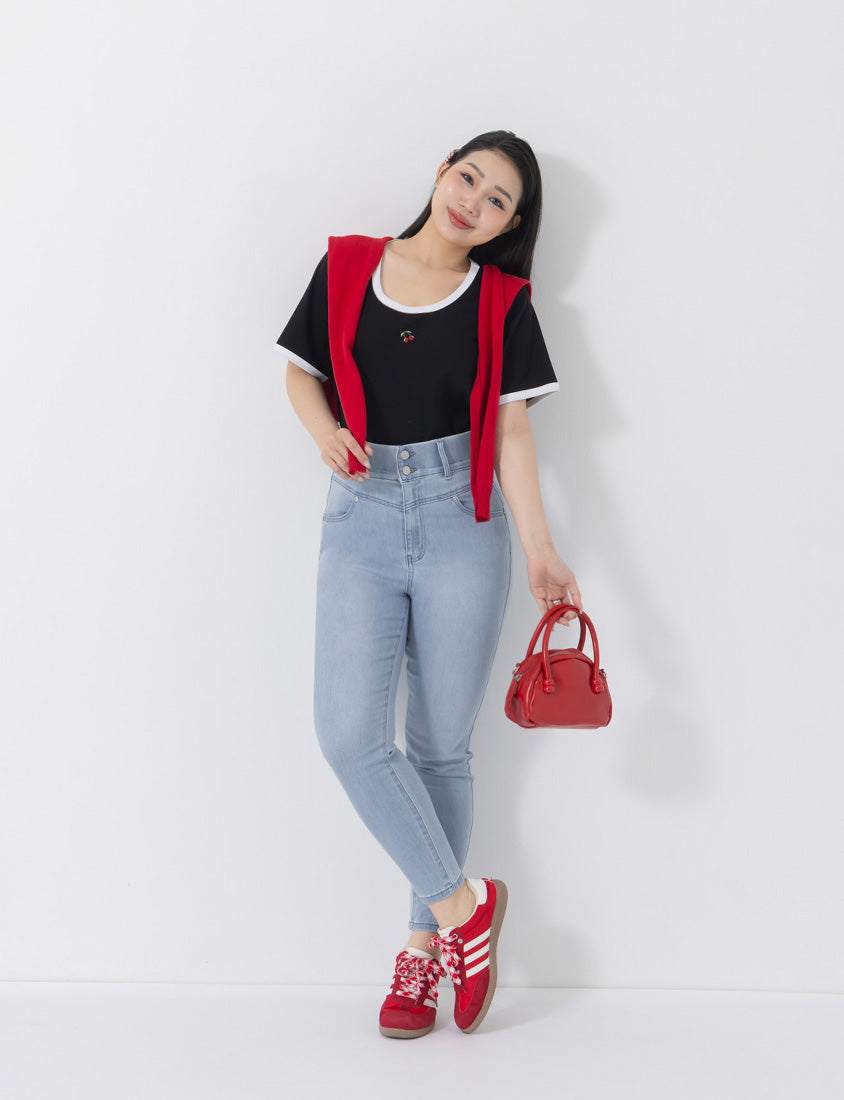 Ultra High Waist Tummy Flattering Long Leg Plus Size Jeans