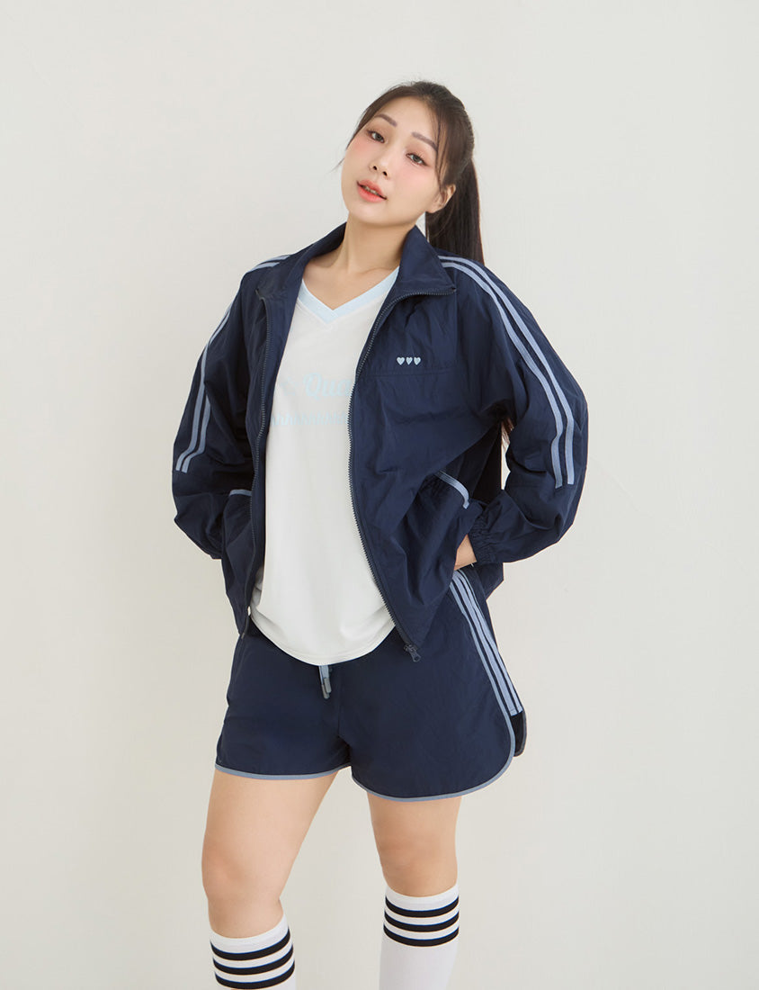 Instant Icy Cooling Contrast Sport Plus Size Jacket