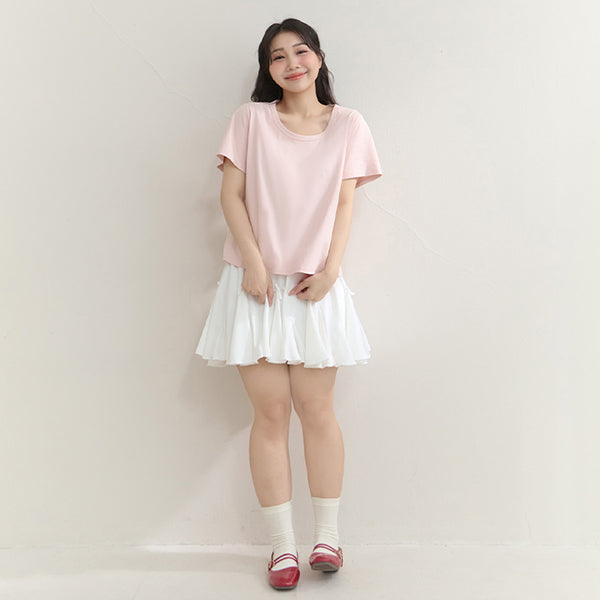 Upgraded 2.0! U-Neck Plus Size Slim Tee