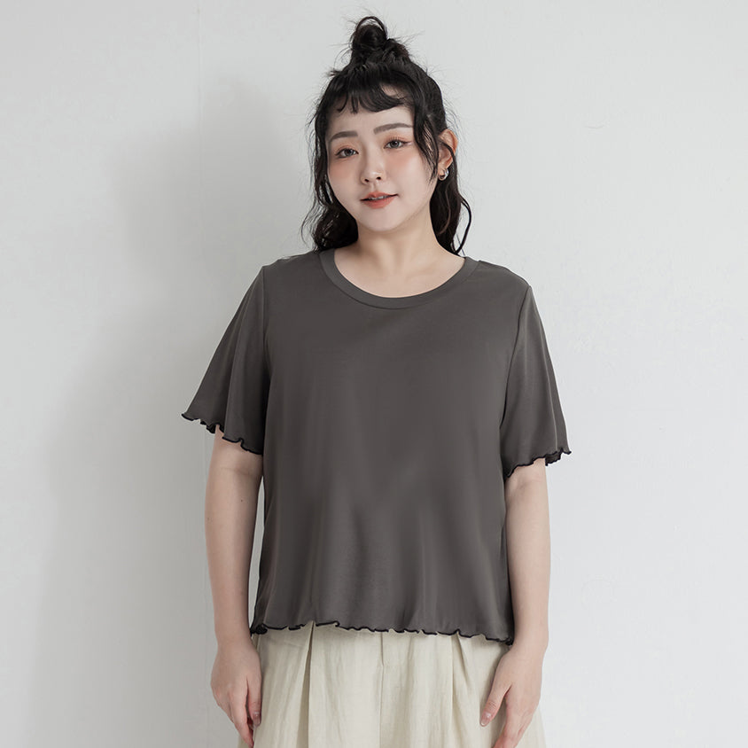 (Crew Neck) Zero Sweat Mark Cooling Plus Size Tee