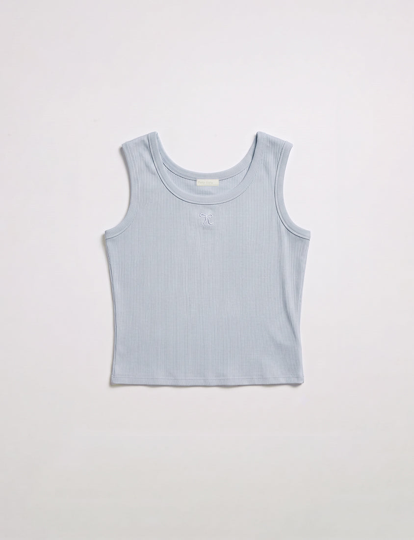 Versatile Square Neck Butterfly Embroidered Plus Size Tank Top