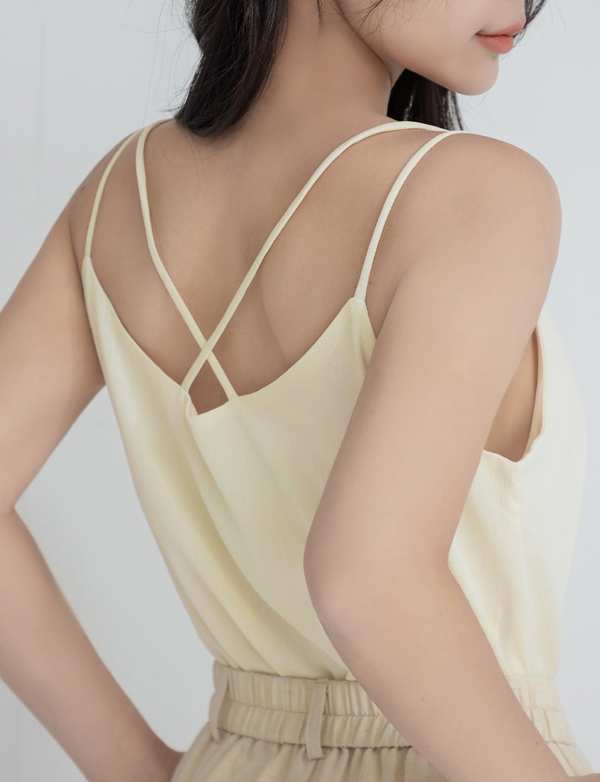 MISS. 2-Way Crinkle Chiffon Plus Size Tank Top