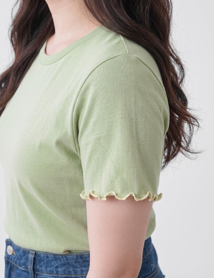 (Crew Neck) Zero Sweat Mark Cooling Plus Size Tee