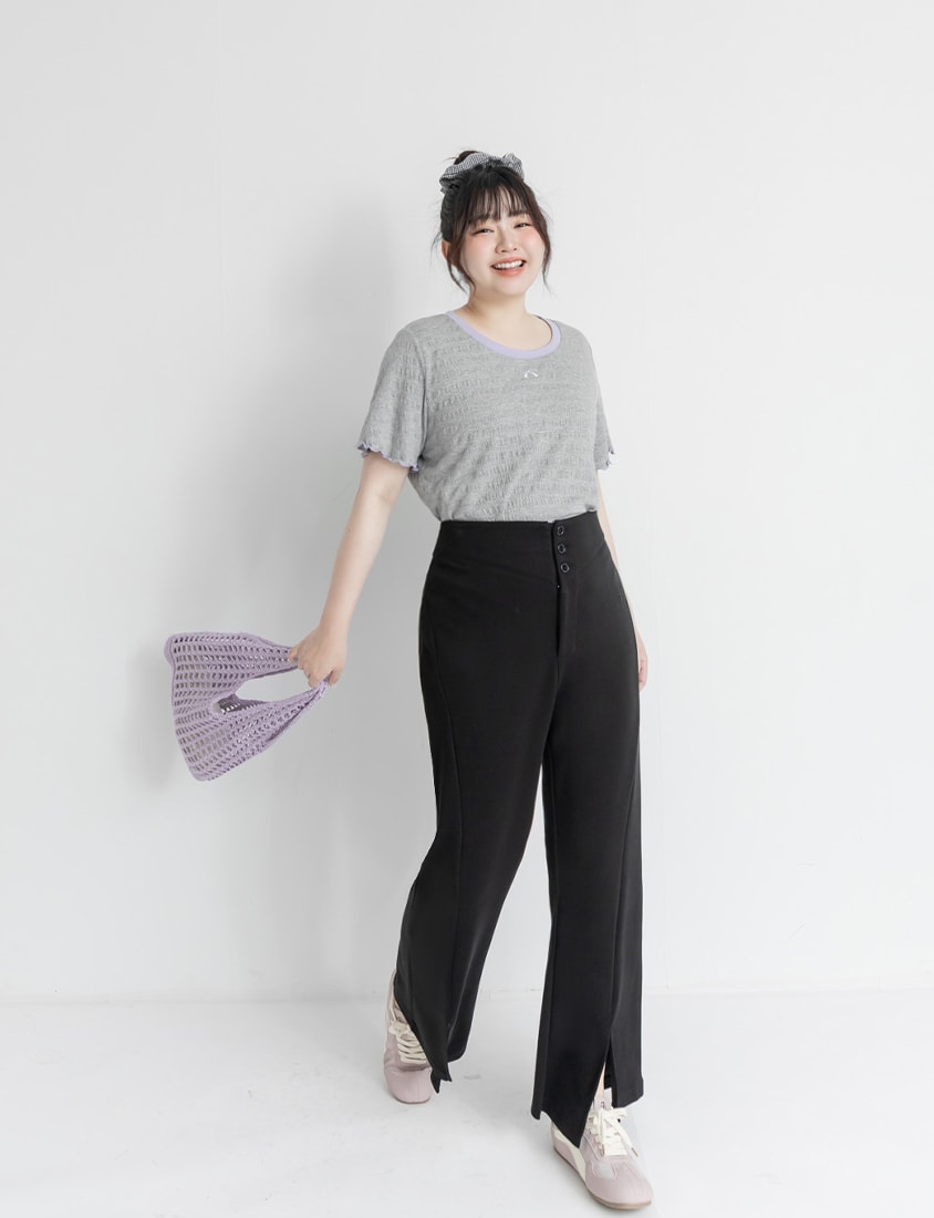 Instant Cool Cloud Cotton  Plus Size Flare Pants (Long)