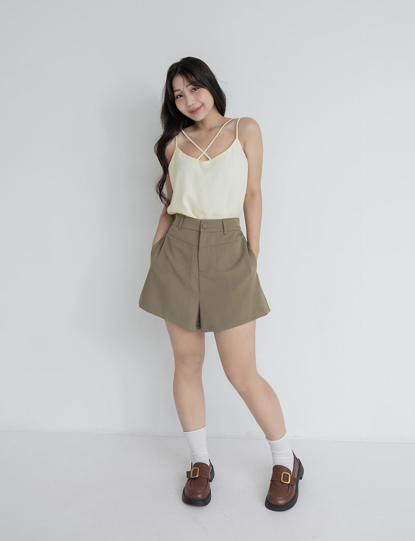 MISS. 2-Way Crinkle Chiffon Plus Size Tank Top