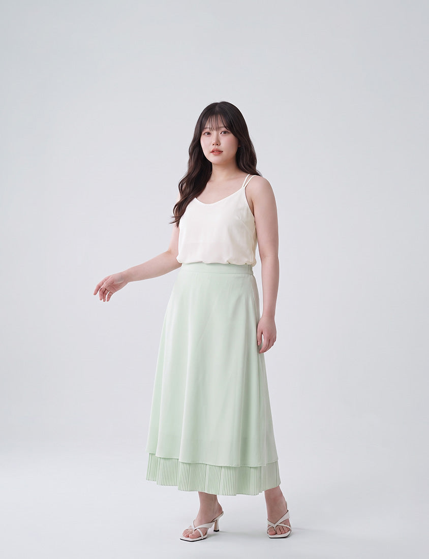 MISS. 2-Way Crinkle Chiffon Plus Size Tank Top