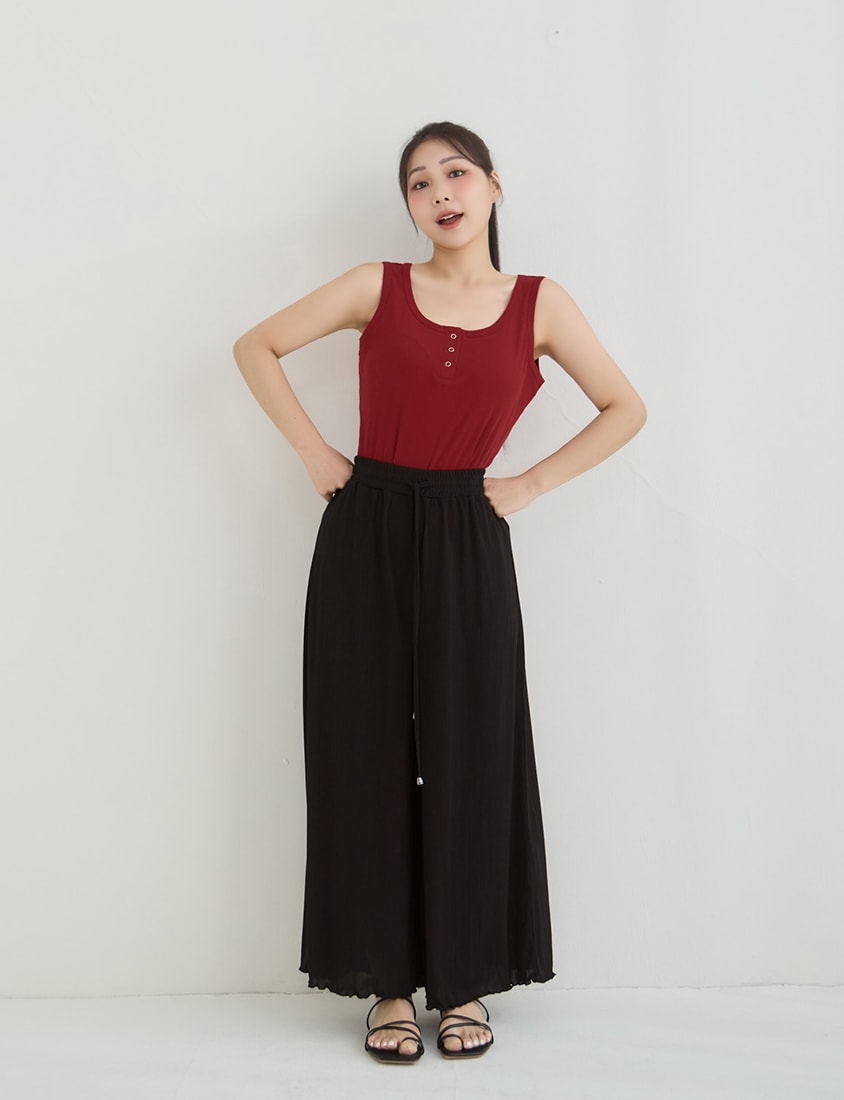 Instant Icy Cooling Slimming Ribbed Plus Size Wide Leg Pants