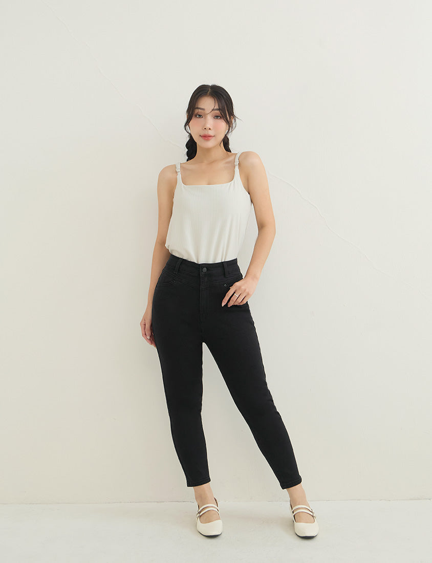 Pobra. Silky Cool Slimming Ribbed Plus Size Bra Tank Top