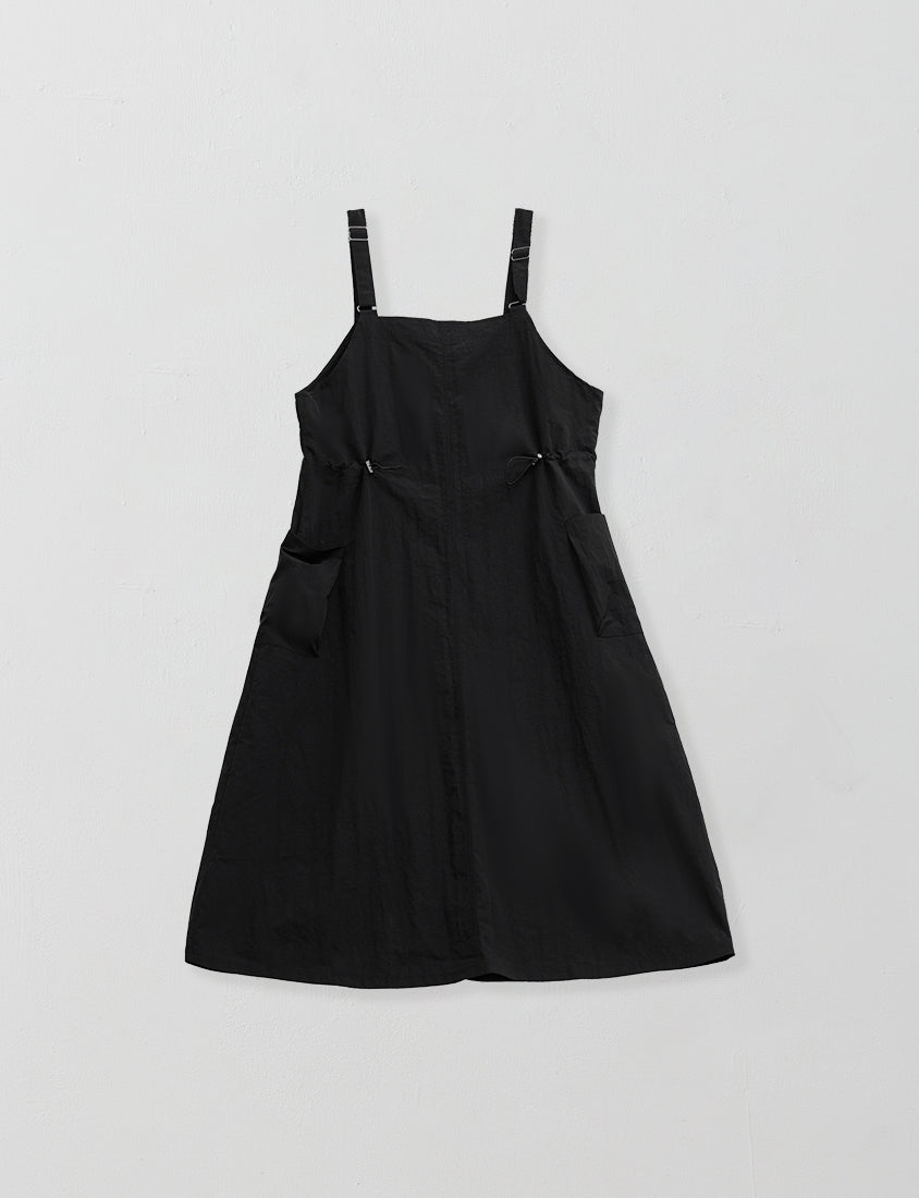 Light Utility Adjustable Strap Plus Size Maxi Dress