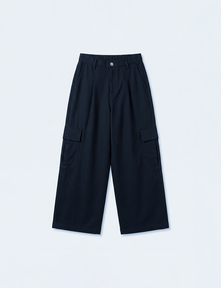 Cooling Lyocell Twill Cargo Plus Size Pants
