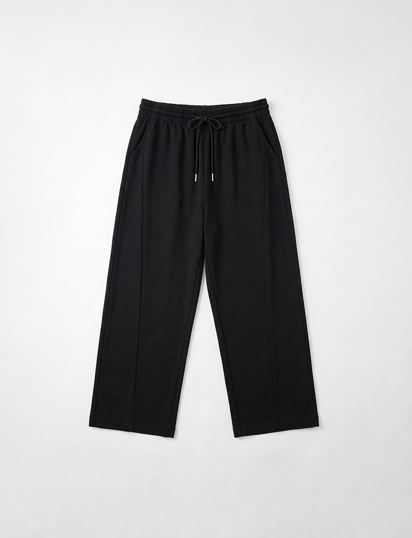 QQ Yogurt Touch Cotton Slimming Curved-Leg Plus Size Pants