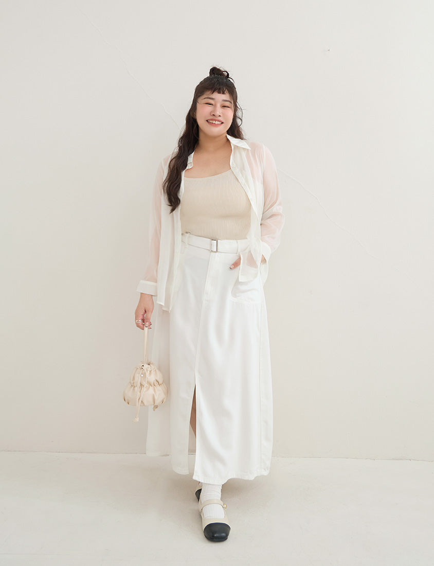 Zero Armpit Bulges Slimming Square Neck Knit Plus Size Tank Top
