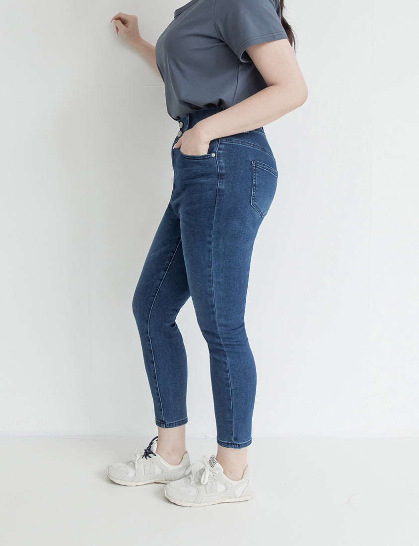 Push-Up High Waist Tummy-Control Plus Size Jeans