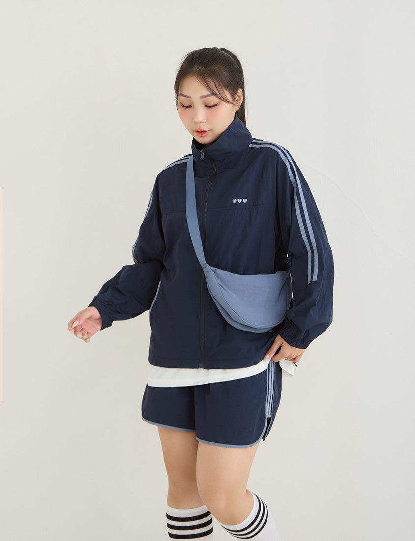 Instant Icy Cooling Contrast Sport Plus Size Jacket