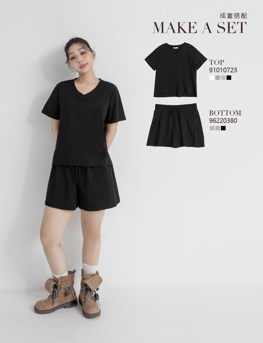 Instant Icy Cooling Sorona Plus Size V-Neck Tee