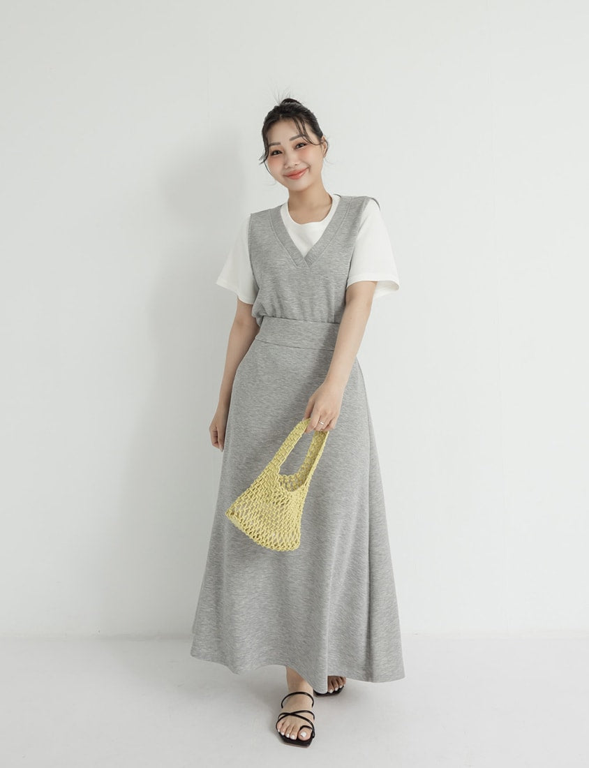 Instant Icy Cooling Cloud Cotton High Waist A-Line Plus Size Maxi Skirt