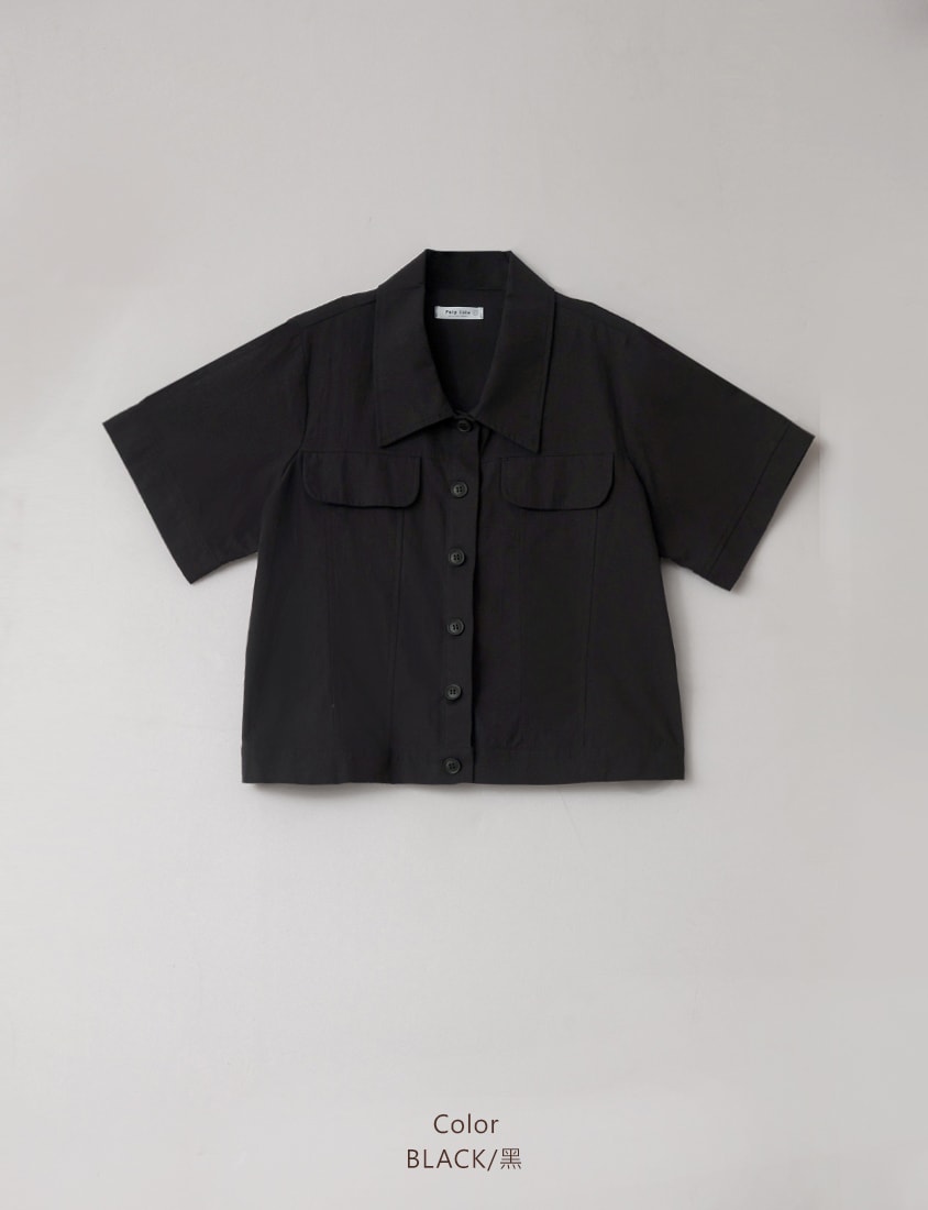 Spring Cotton Linen Stitch Plus Size Short Sleeve Shirt