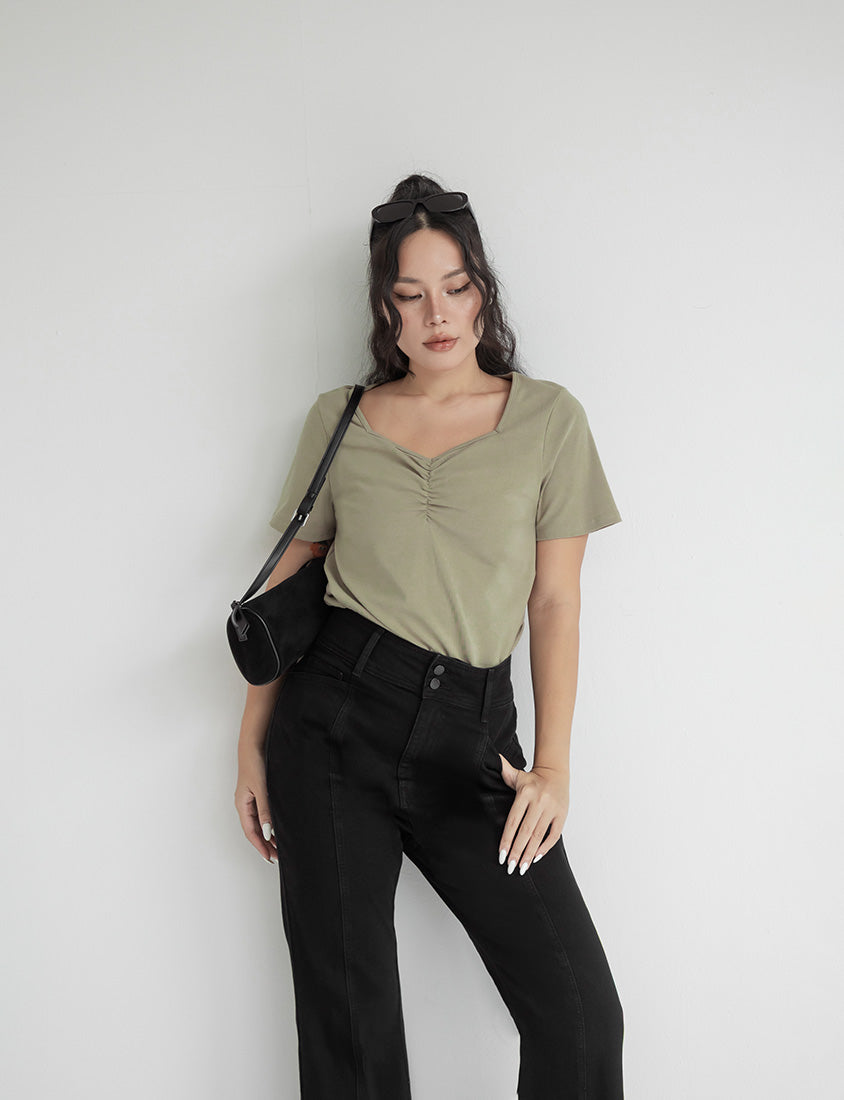 MUA! High Waist Tummy Flattering Supermodel Plus Size Flared Jeans