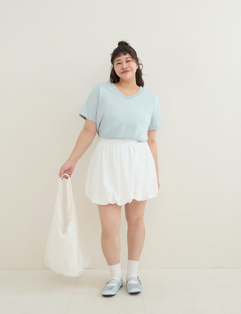Silky Cool Sorona Mesh Panel Plus Size Tee