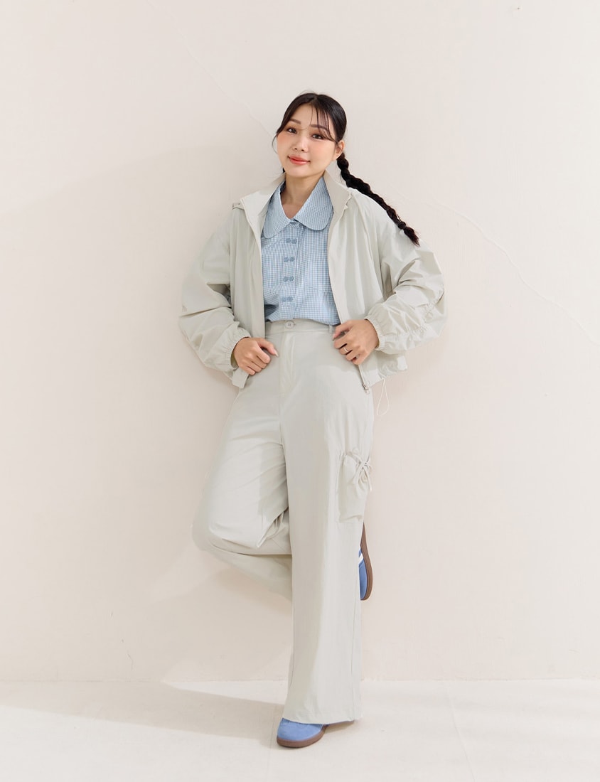 Instant Cooling UV-Protection Tie-Waist Plus Size Utility Pants