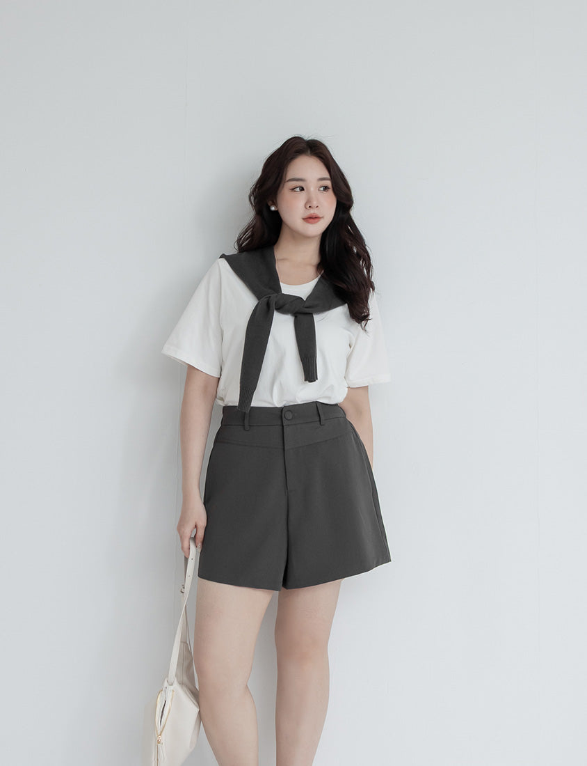 MISS. Summer Structured Plus Size Tailored Shorts